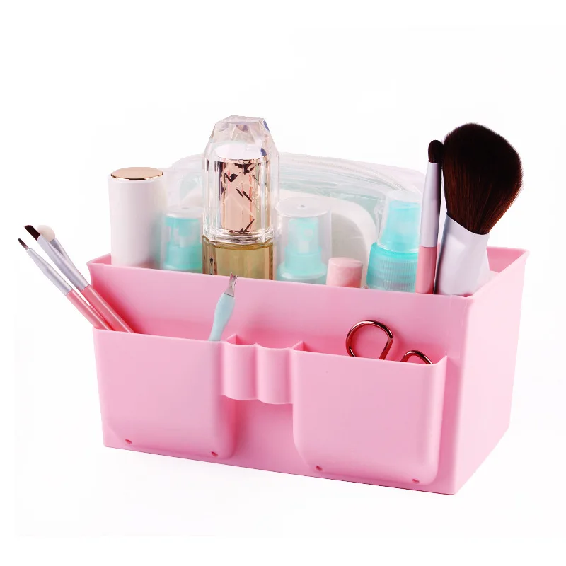 Большой органайзер для макияжа прозрачная пластиковая коробка хранения