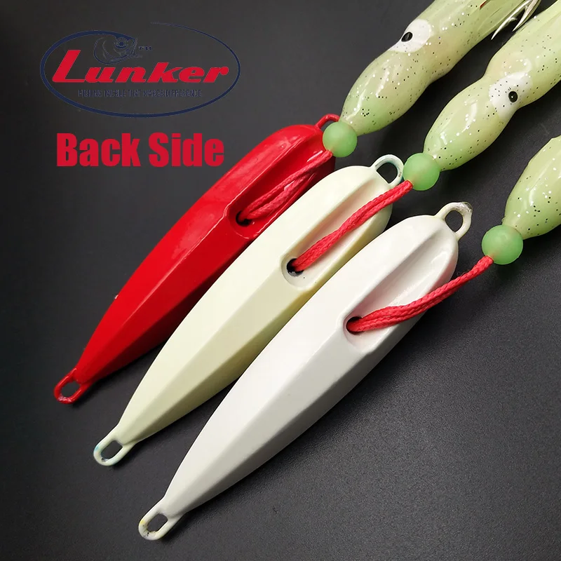 Lunker Inchiku 120 г 150 г Светящийся Металлический медленный джиг осьминог юбка Япония snapper grouper marlin jigging соленая вода Морская Лодка приманка