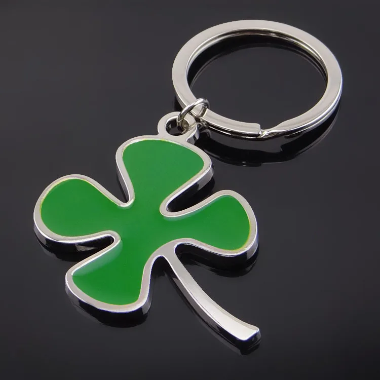 Брелок Зеленый Лист Лепесток брелок четырехлистный клевер Lucky ювелирный