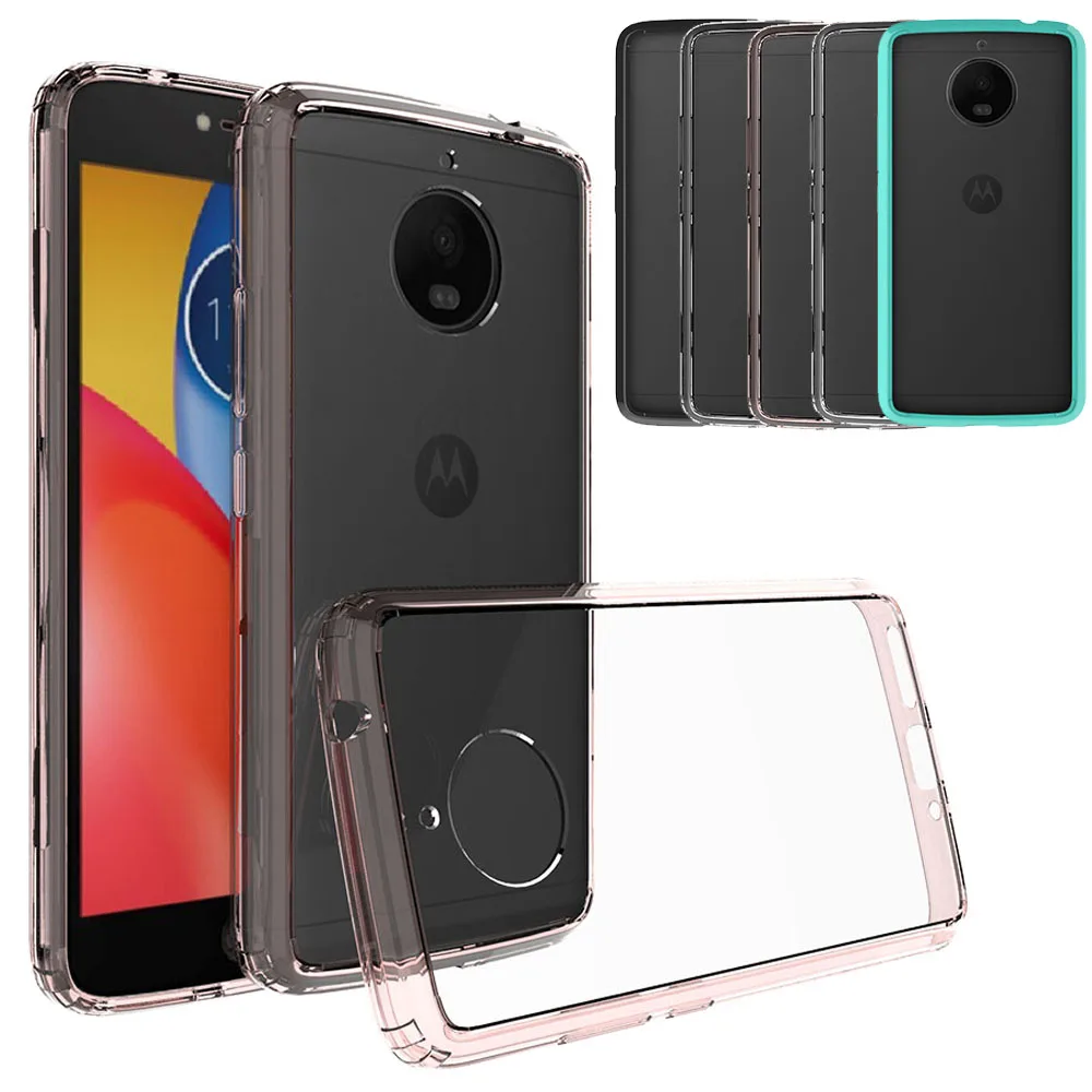 Ультратонкий Жесткий чехол-накладка из мягкого ТПУ с рамкой для Motorola Moto E4 Plus XT1770