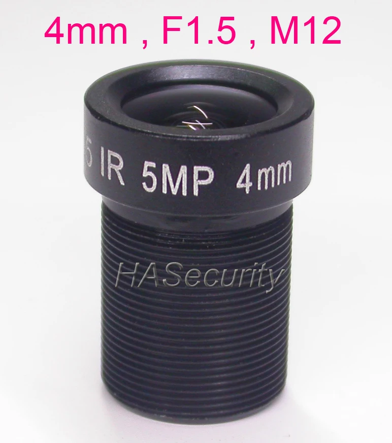 4 мм M12 крепление 5 0 МП 1/2 7 &quotF1.5 объектив для камеры видеонаблюдения Установка в