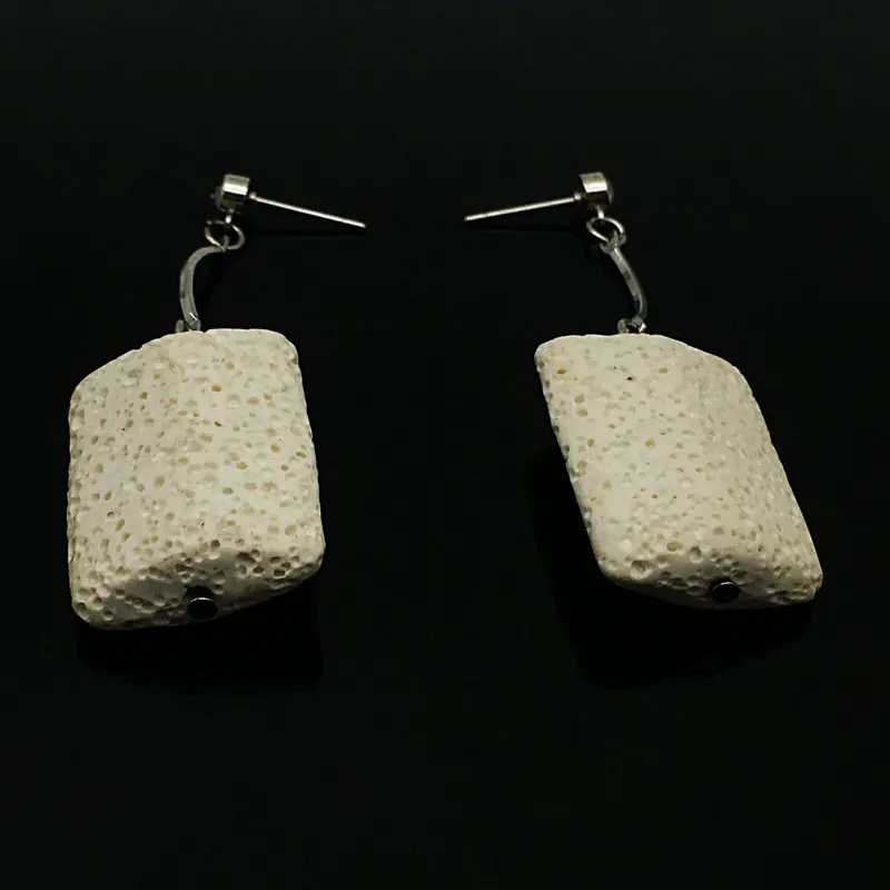 1 пара вулканических белых сережек для вечеринки свадебные ювелирные изделия