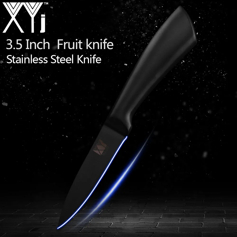F 3.5 inch Paring XYj, кухонный нож из нержавеющей стали, набор из 6 шт., японские ножи шеф-повара, нож для нарезки хлеба, нож для очистки овощей, инструменты для приготовления пищи - Цвет: F 3.5 inch Paring