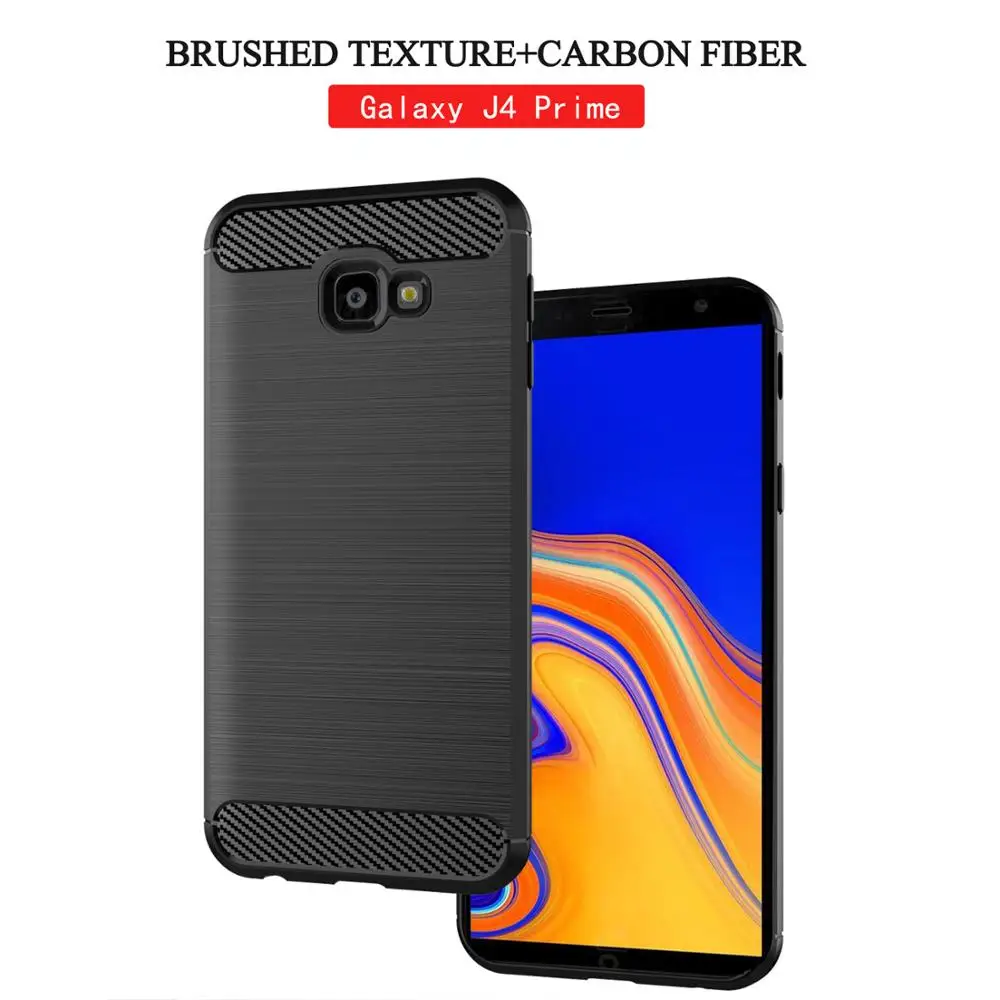 Ультра тонкие Чехлы для samsung Galaxy J4 J6 plus 2018 чехол из углеродного волокна Prime core J5 pro