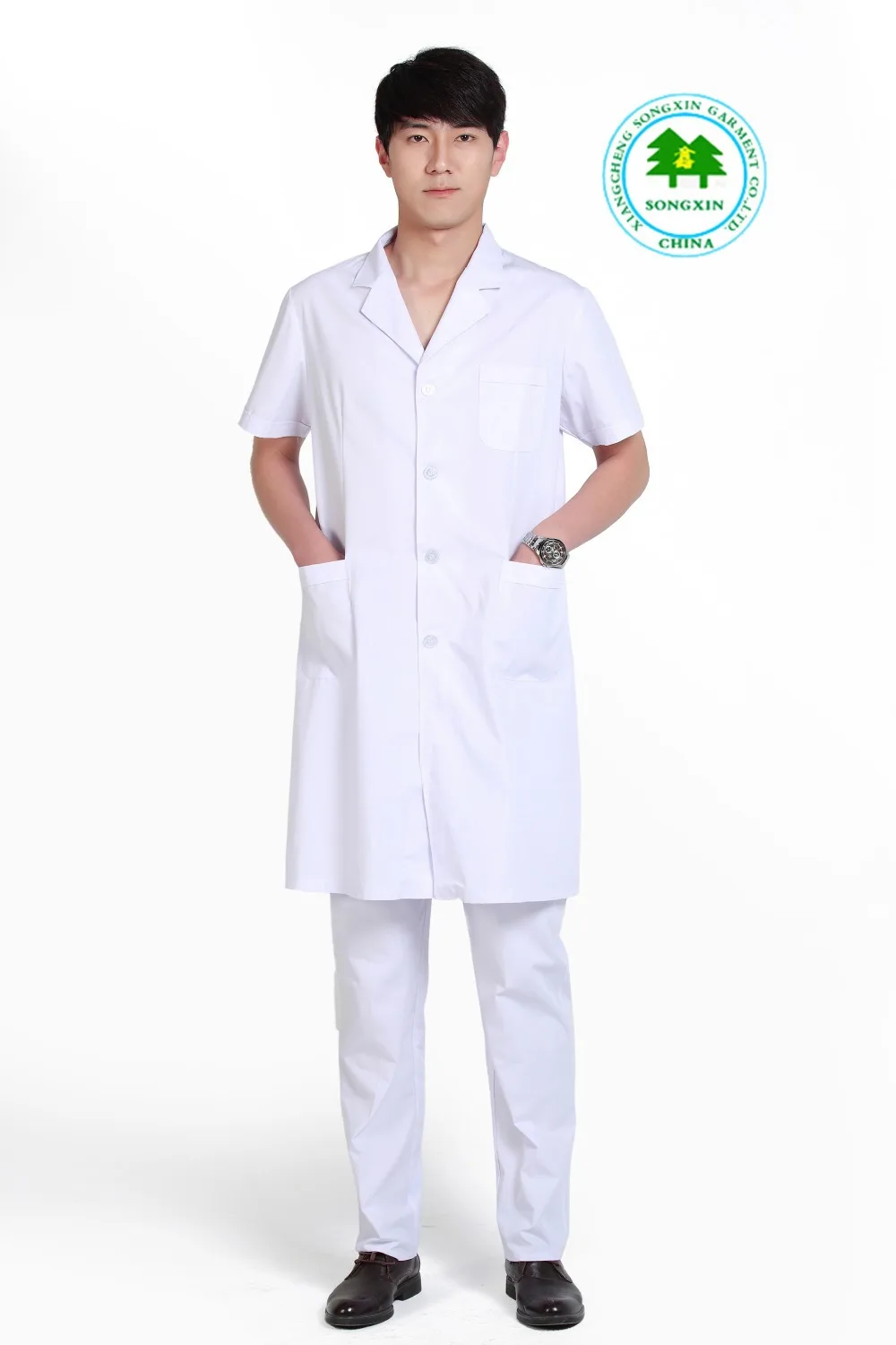 Бесплатная доставка ОЕМ больницы спецодежды доктор Равномерное лабораторный