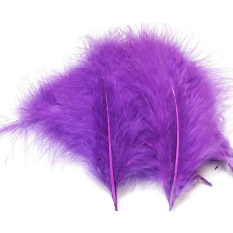 Разноцветные крашеные пушистые перья индейки 100 шт./лот для украшений сделай сам