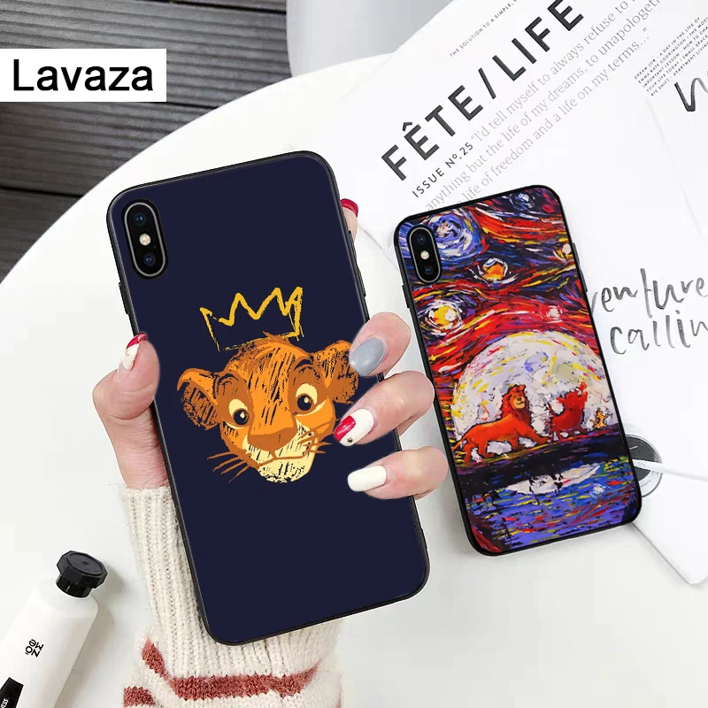 Силиконовый чехол с изображением мультяшного фильма Король Лев для iPhone 5 5S 6 6S Plus 7