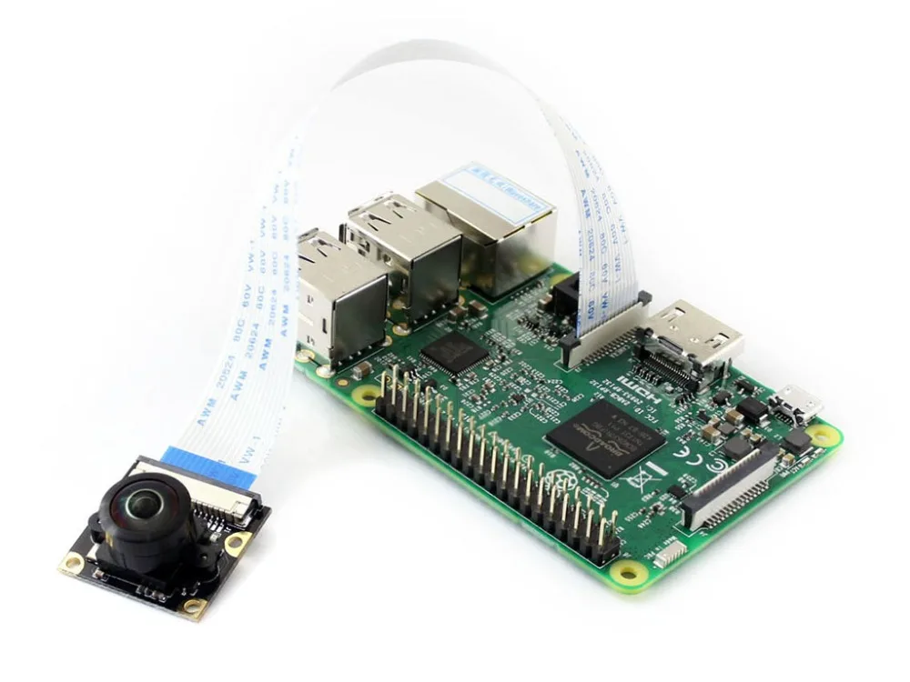 Модуль камеры Waveshare Raspberry Pi объектив рыбий глаз широкое поле