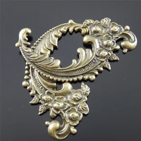 wholesale 12pcs antique bronze zinc alloy lovely flower swirl charms necklace pendants fashion jewelry finding 63x402mm 30666