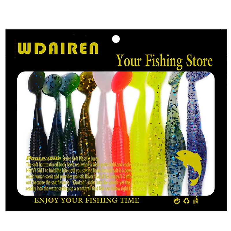 WDAIREN Easy Shiner мягкие приманки 9 5 см 6 2 г 10 шт./лот плавающие искусственная Мягкая