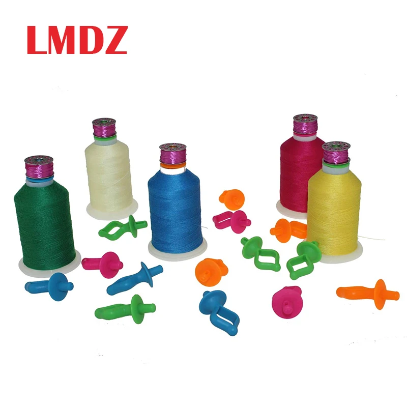 Катушки для шитья LMDZ 5/10/20 шт. многоцветные зажимы ниток шпульки хранения сверху