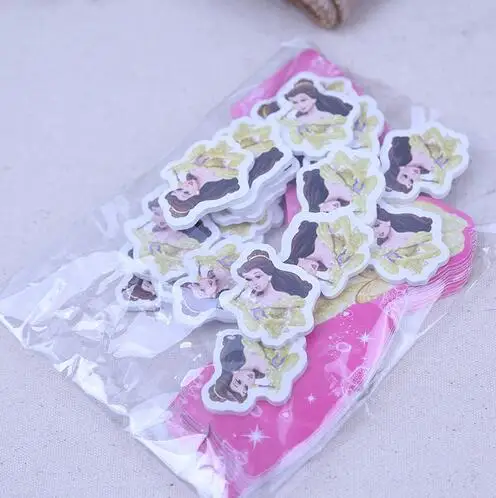 40 шт Дисней Принцесса Белль кекс обертка и Топпер Для детей день рождения