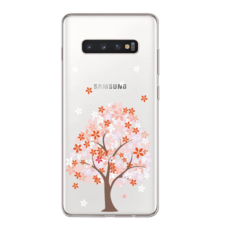 WM05312 Ciciber Вишневое дерево для samsung Galaxy S9 S10 S8 S10+ плюс S10e крышка чехол для телефона из мягкого ТПУ с рисунком Чехлы для S7 S5 S6 Edge mini Fundas Coque - Цвет: WM05312
