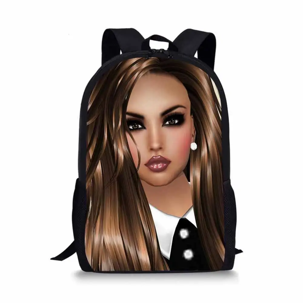 WHEREISART рюкзак для подростков девочек хип-хоп детские школьные сумки Африканка