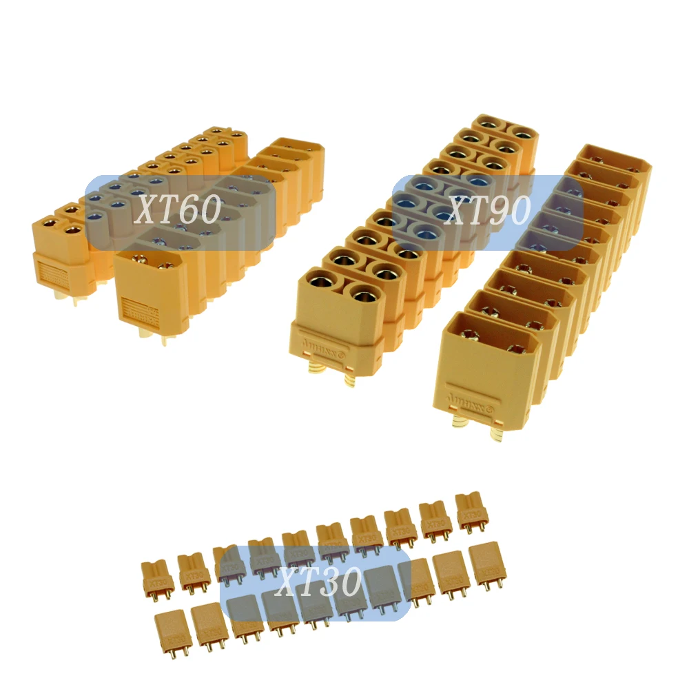 10 пар оригинальные пулевые коннекторы Amass XT30 XT30U XT60 XT90 MR30 XT60H гнездовой разъем для