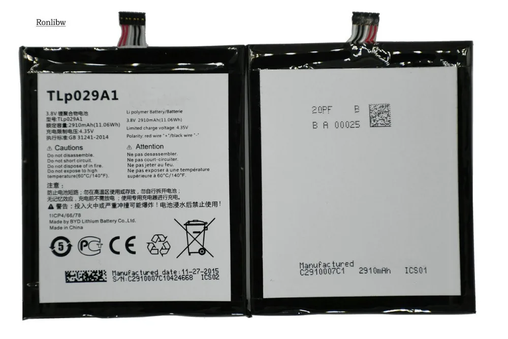 Запасной аккумулятор Ronlibw TLp029A1 для Alcatel OneTouch Pop 3 5 3G OT 5025D 5025E 5025X 5025N мобильный