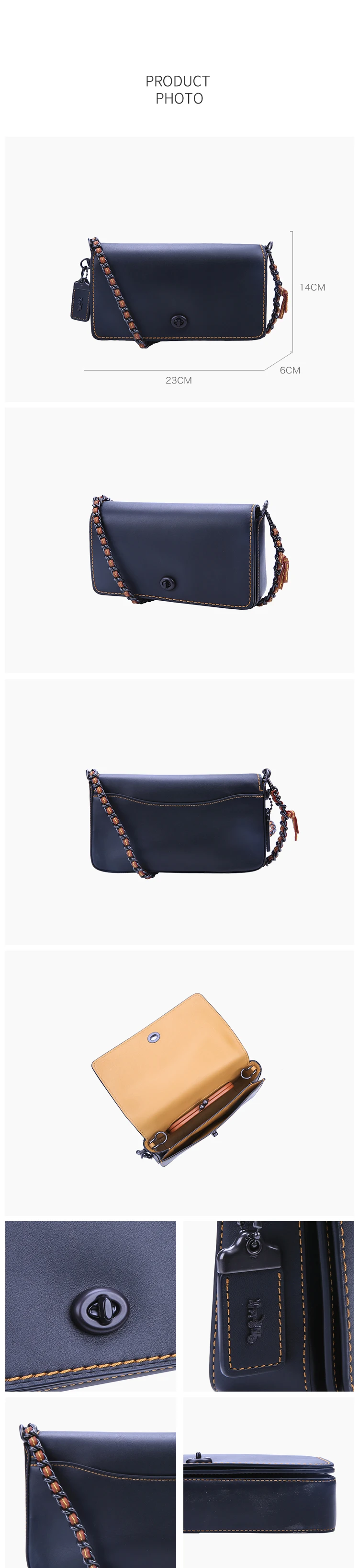 Кожаная сумка через плечо COACH Dinky 55149
