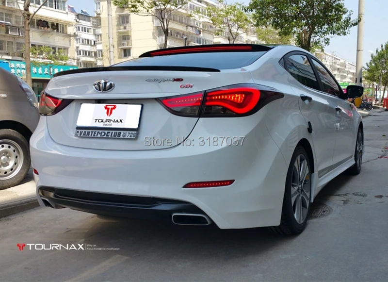 Для hyundai elantra 2011-2015 светодиодный светильник Кой из АБС-пластика Неокрашенный цвет