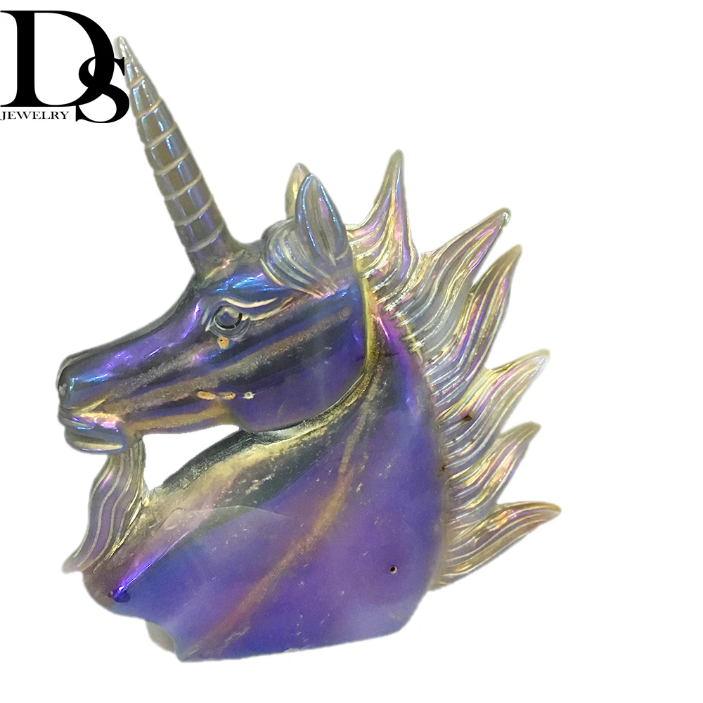 5 &quotестественный агат жеодовая фотография титановый серый кристалл лошадь череп