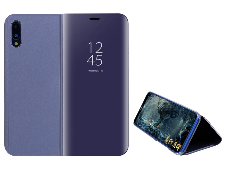 Чехол для P20 Pro с покрытием зеркало откидная крышка Huawei | Мобильные телефоны и