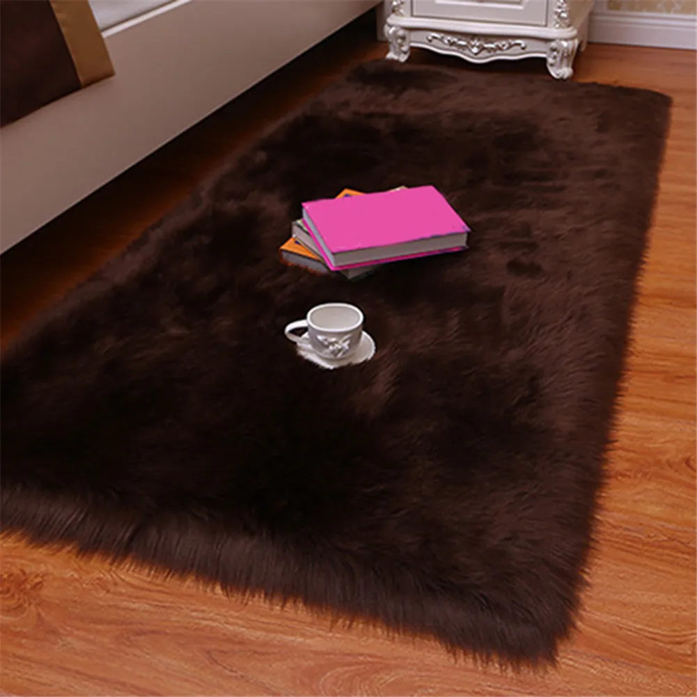 

1 шт. искусственный шерстяной ворсистый ковер, пушистый ковер для гостиной спальни DC120