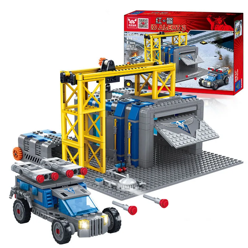 678 шт./компл. Обучающие игрушки сделай сам военные строительные блоки детские