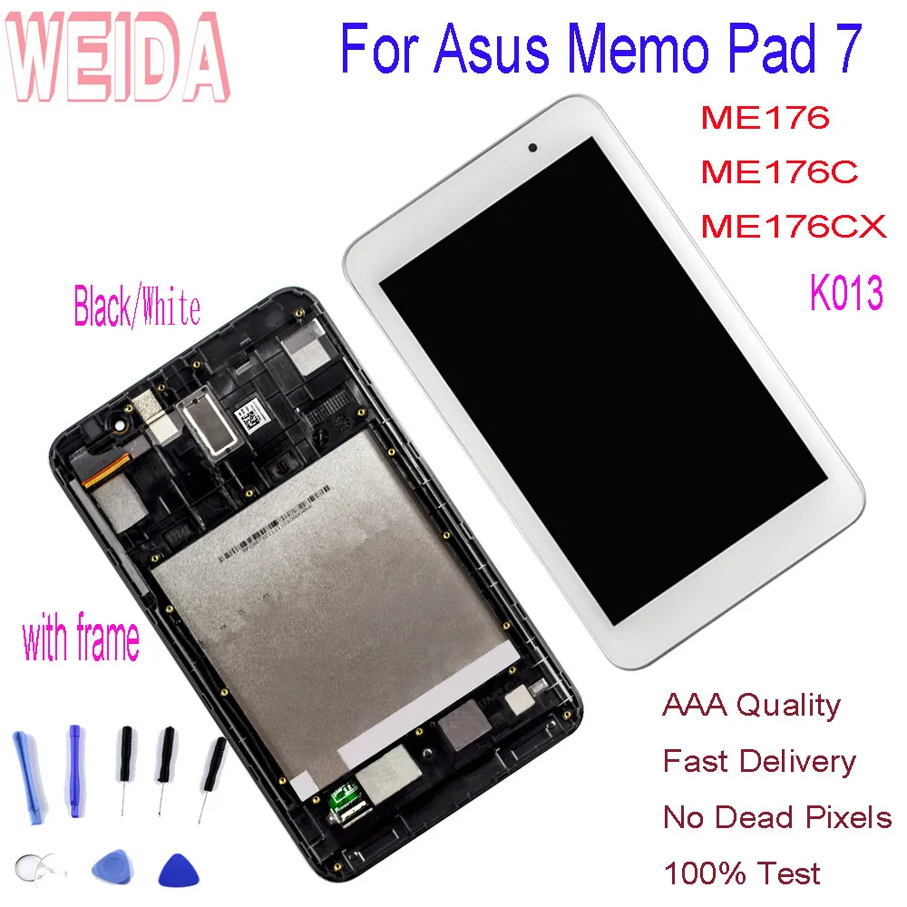 7 ''для Asus Memo Pad ME176CX K013 ME176 ME176C ЖК дисплей Дисплей кодирующий преобразователь