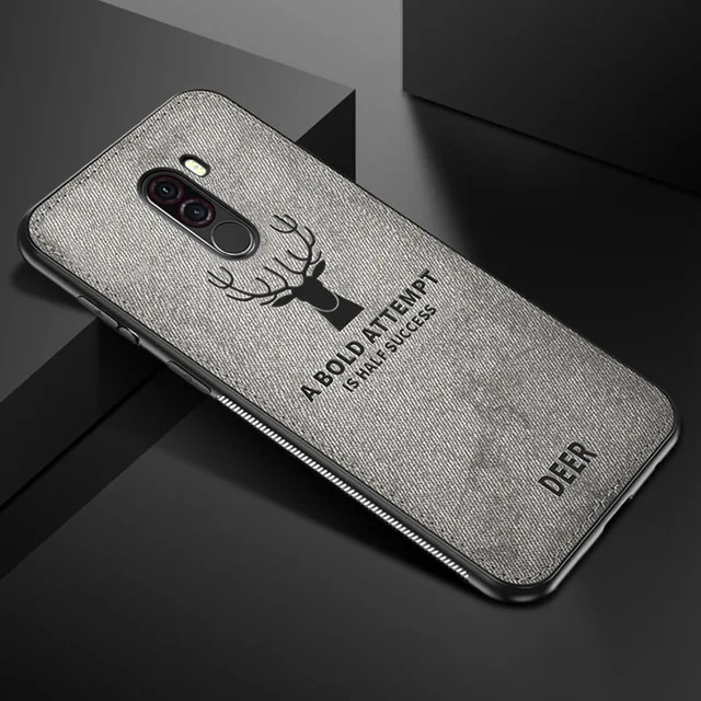 Модная олень брезентовый чехол для спортивной камеры Xiao mi Pocophone F1 8 9 Lite Мягкий