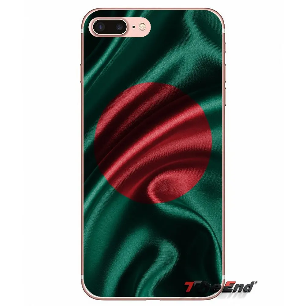 Для iPhone X 4 4S 5 5S 5C SE 6 6S 7 8 Plus Samsung Galaxy J1 J3 J5 J7 A3 A5 2016 2017 BD Бангладеш флаг баннер чехол|case