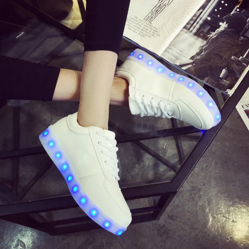 Мода 2016 года Высокое качество обувь со светодиодной подсветкой способный