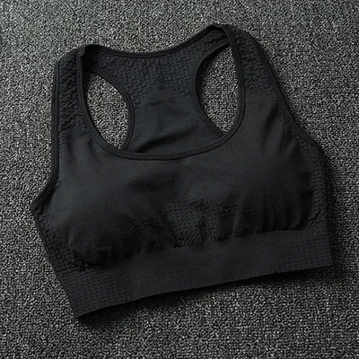 black Vital, бесшовный спортивный бюстгальтер, средняя поддержка, Беговая борцовка, бюстгальтер для йоги, тип жилета, бюстгальтер, спортивный женский бюстгальтер для фитнеса, топ, спортивная одежда - Цвет: black