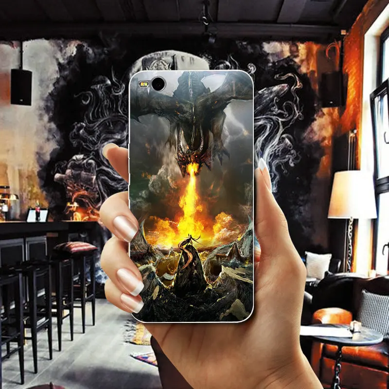 Игры Дракон рыцарь иллюстрации Мягкие TPU чехол для телефона htc один M7 M8 M9 M10 E9 плюс