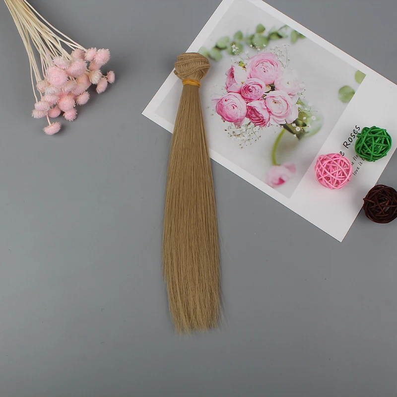 

1pcs 20*100cm Straight Doll Hair Extension Soft Hair Wefts for BJD Doll DIY For baby doll