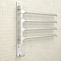 european space aluminium towel rack 432 arms towel hanging with hooks bathroom towel rack movable towel bars bathroom products