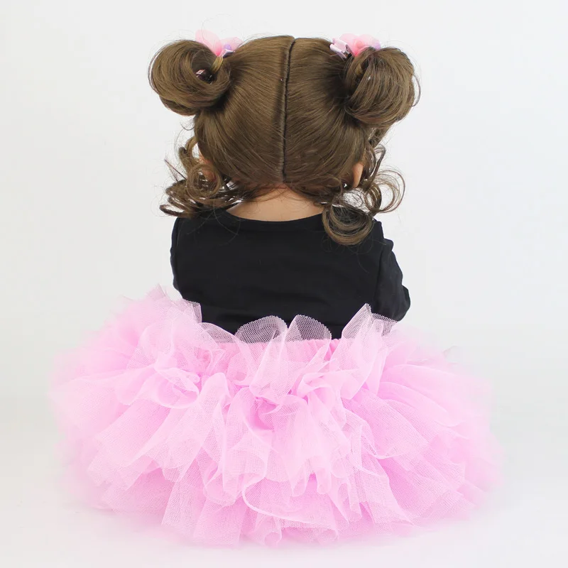 55 см полный силиконовый корпус Reborn Baby Doll игрушка Виниловый фон для новорожденных