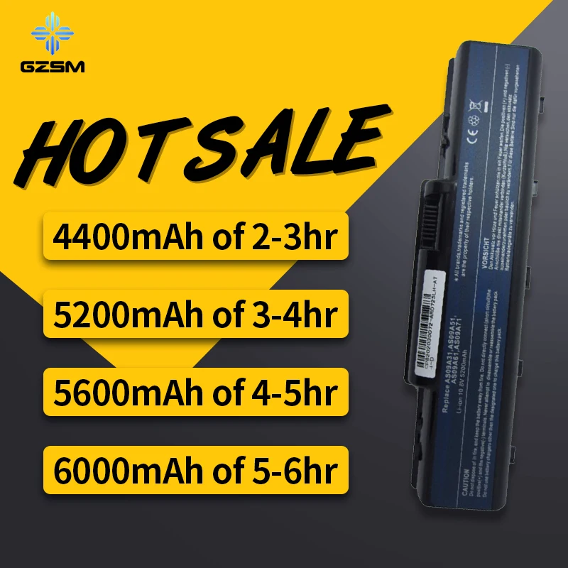HSW 6cells Laptop battery For Acer Aspire 4732 Emachine D525 D725 E-625 E525 E527 E625 E627 e627-5750 E725 GATEWAY NV52 NV53 | Компьютеры