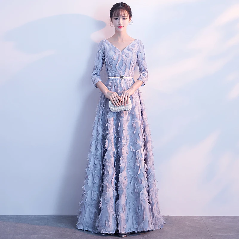 Vestido de festa Выпускные платья 2018 чайная длина Ресницы украшение Формальное вечернее