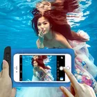 Универсальный прозрачный мобильный телефон, водонепроницаемый чехол из ПВХ для мобильного телефона для плавания, дайвинга, водных видов спорта, чехол для телефона, 105x175MM