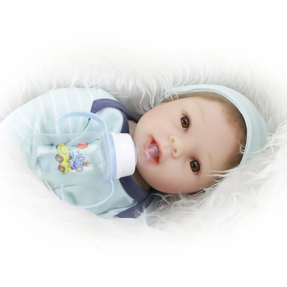 22inch Handmade Silicone vinyl Lifelike toddler Baby Bonecas white skin premium reborn real touch de silicone hot sale toy - купить по