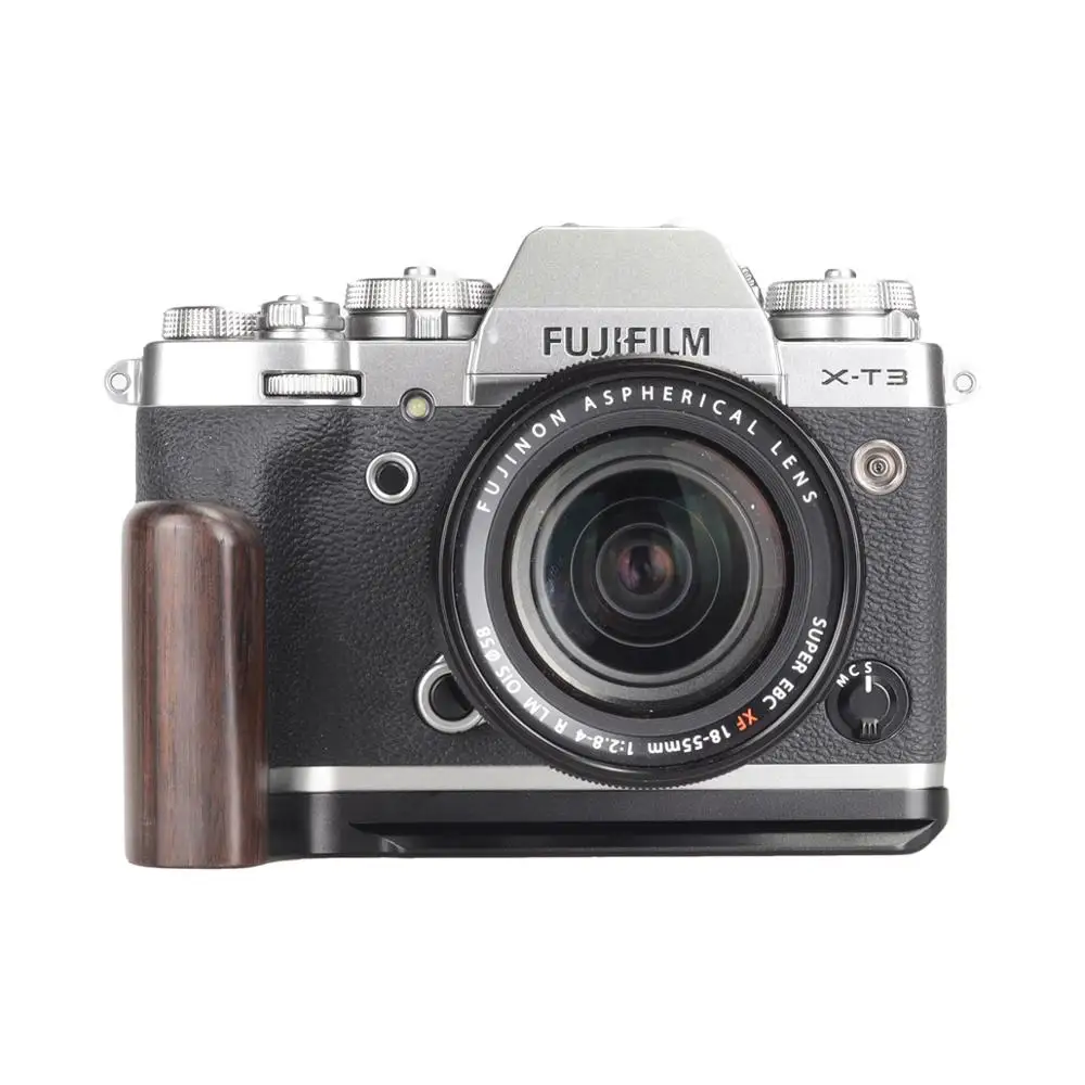 Деревянные Pro Вертикальная L Тип кронштейн штатив Quick Release Plate база ручка для