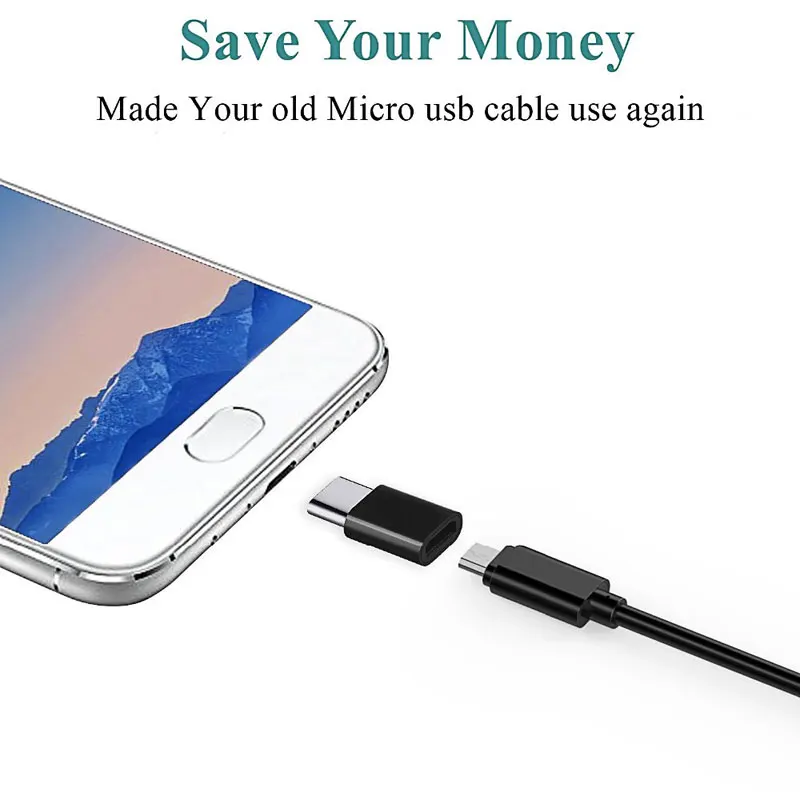 Адаптер Type-C с USB C на Micro конвертер кабель Type адаптер для Macbook Samsung s8 Huawei p10 p9 xiaomi 6 OTG