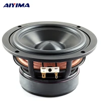 aiyima 1pc 4inch audio portable speaker 48 ohm 50w middle bass hifi speakers altavoz altavoces parlantes diy for home theater