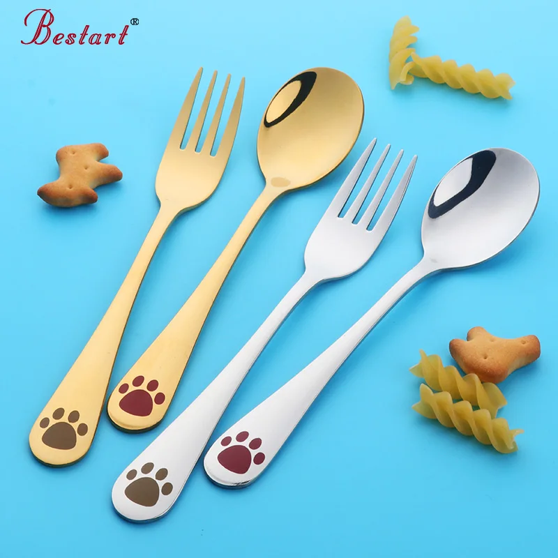 Набор детской столовой посуды из нержавеющей стали 1 комплект/2 предмета