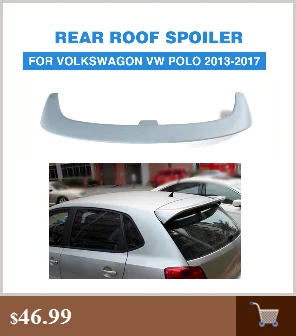 Карбоновый задний спойлер на крыло, крышу для Volkswagen VW POLO Хэтчбек 2013- оконный спойлер