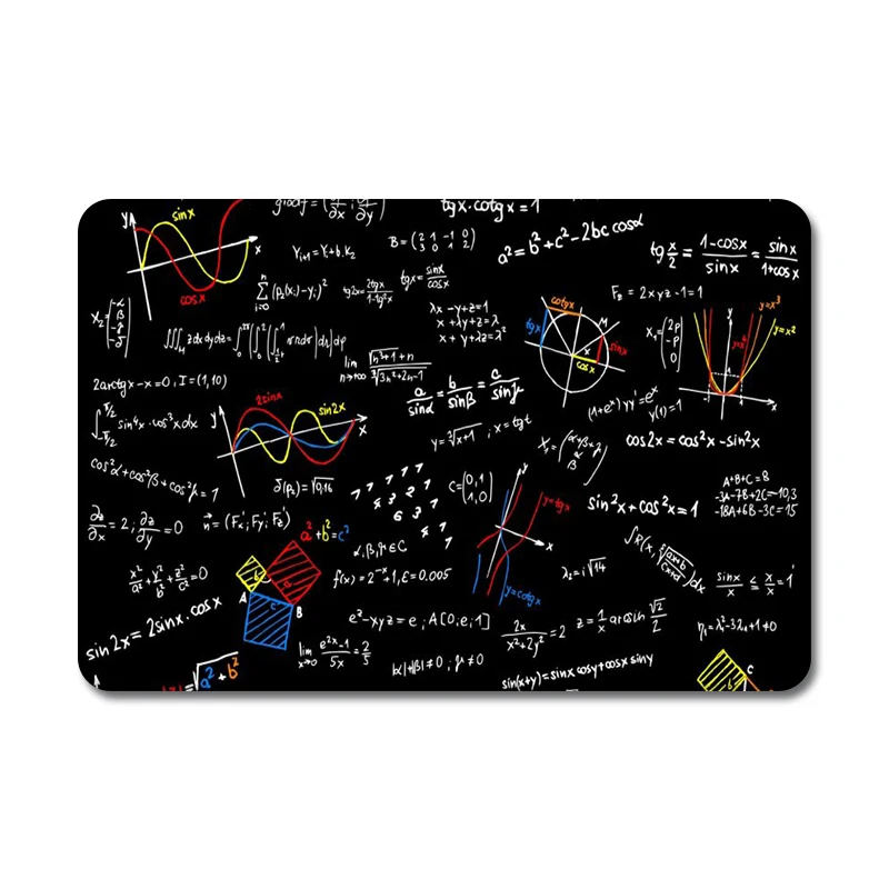 Коврик для мыши Math Chemistry Doodles Graphics Nature резиновый коврик компьютерный корпус