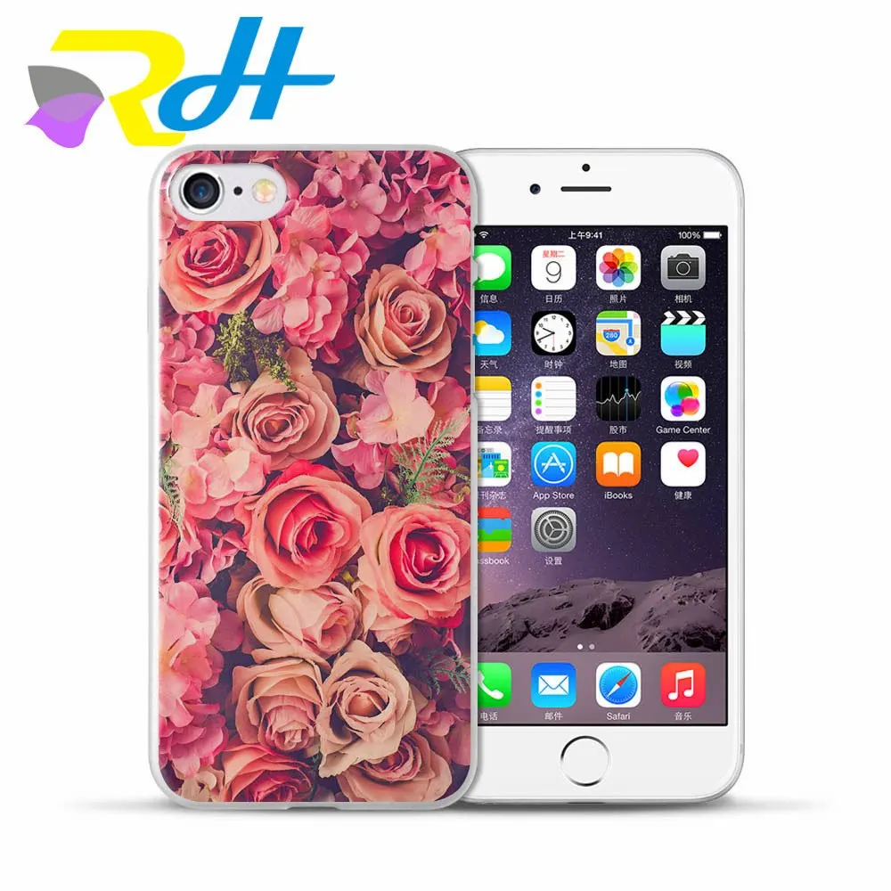 Основа для Apple IPhone X Xr Xs Макс 5 5S SE случае 6 S 7 8 плюс 6splus задняя крышка Мандала Цветок