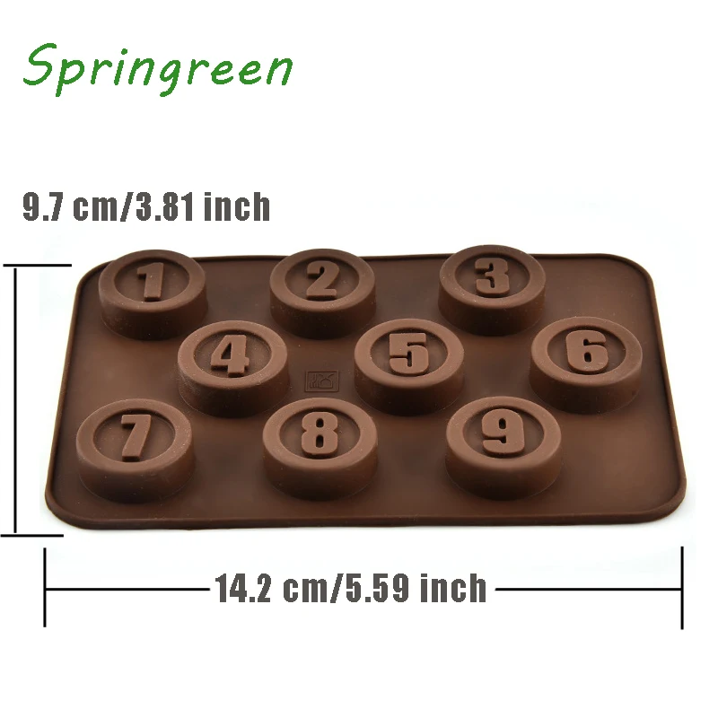 Springreen противопригарная силиконовая основа форма для шоколада номер желе льда