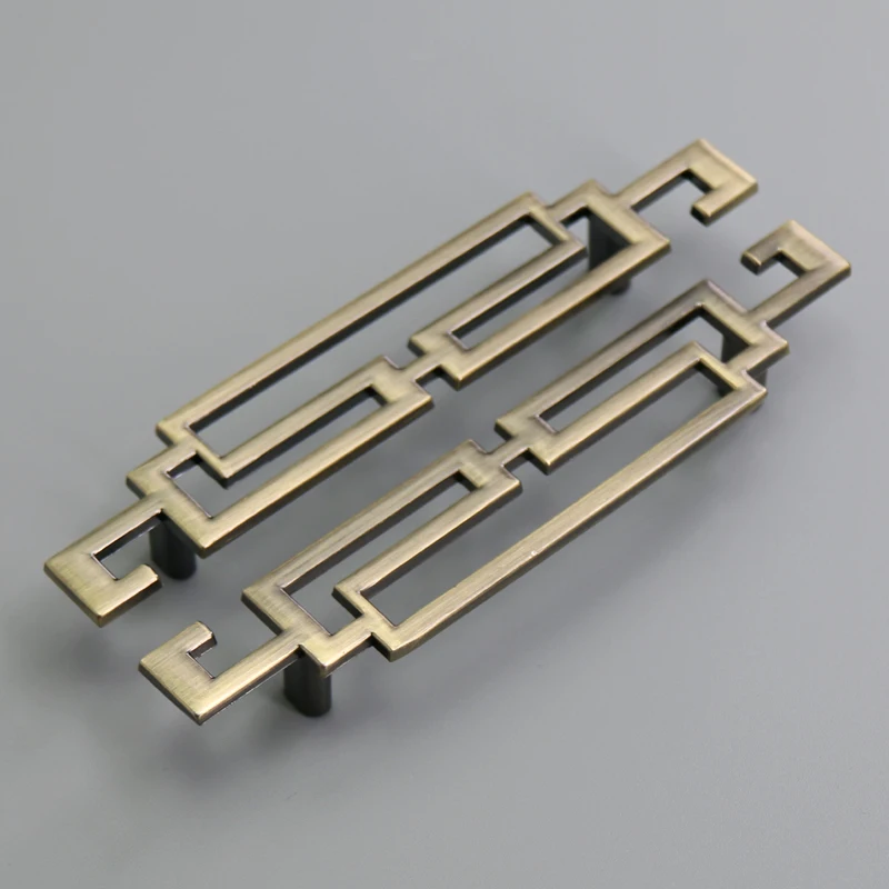 6pcs antique bronze drawer pull handle kitchen cabinet handle dresser cupboard furniture decoration hardware knobs pulls handles free global shipping