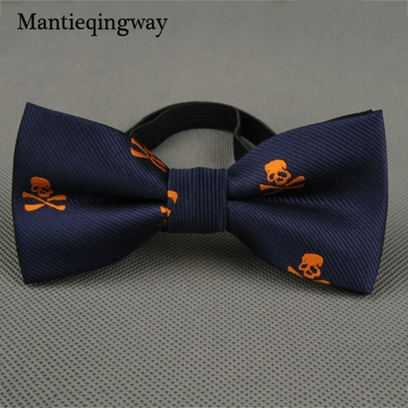 Mantieqingway полиэстер детей с бантом в полоску и горошек дети лук Галстуки печатных