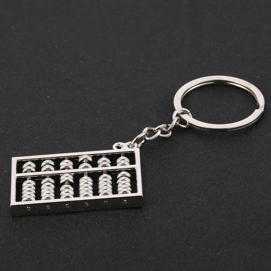 

10PCS Simulation Abacus Key Chain Ring Holder Casual Metal Car keyring llavero Alloy keyfobs Fashion Trinket Souvenir Gifts J014